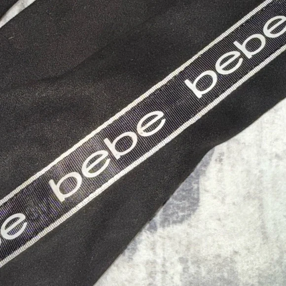 Bebe Black Pants with Logo Detail - Picture 5 of 6